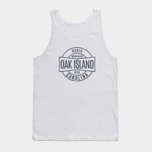 Oak Island, NC Summertime Vacationing Vintage Badge Tank Top